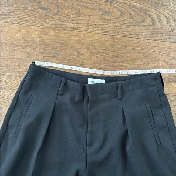 Gibson Latimer Long Pleated Tailored High Waist Dress Shorts - Picture 9 of 12